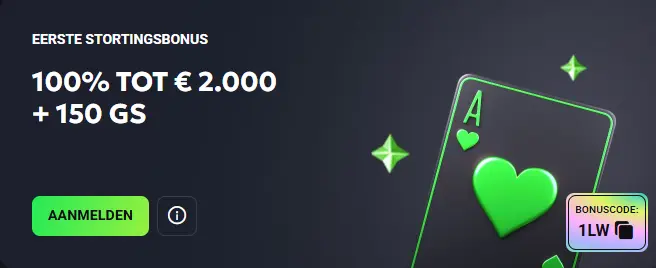 Eerste stortingsbonus bij LuckyWave Casino