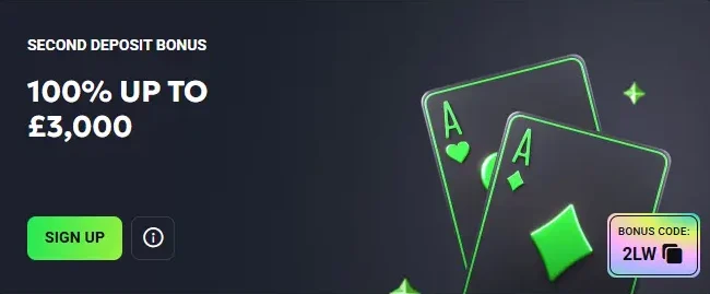 Second Deposit Bonus at luckywave