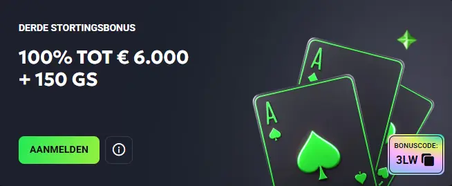 Derde stortingsbonus bij Lucky Wave Casino