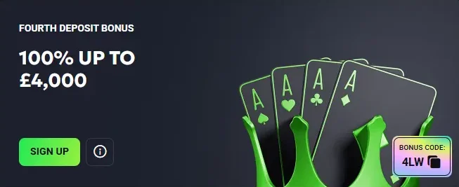 Fourth Deposit Bonus at casino luckywave