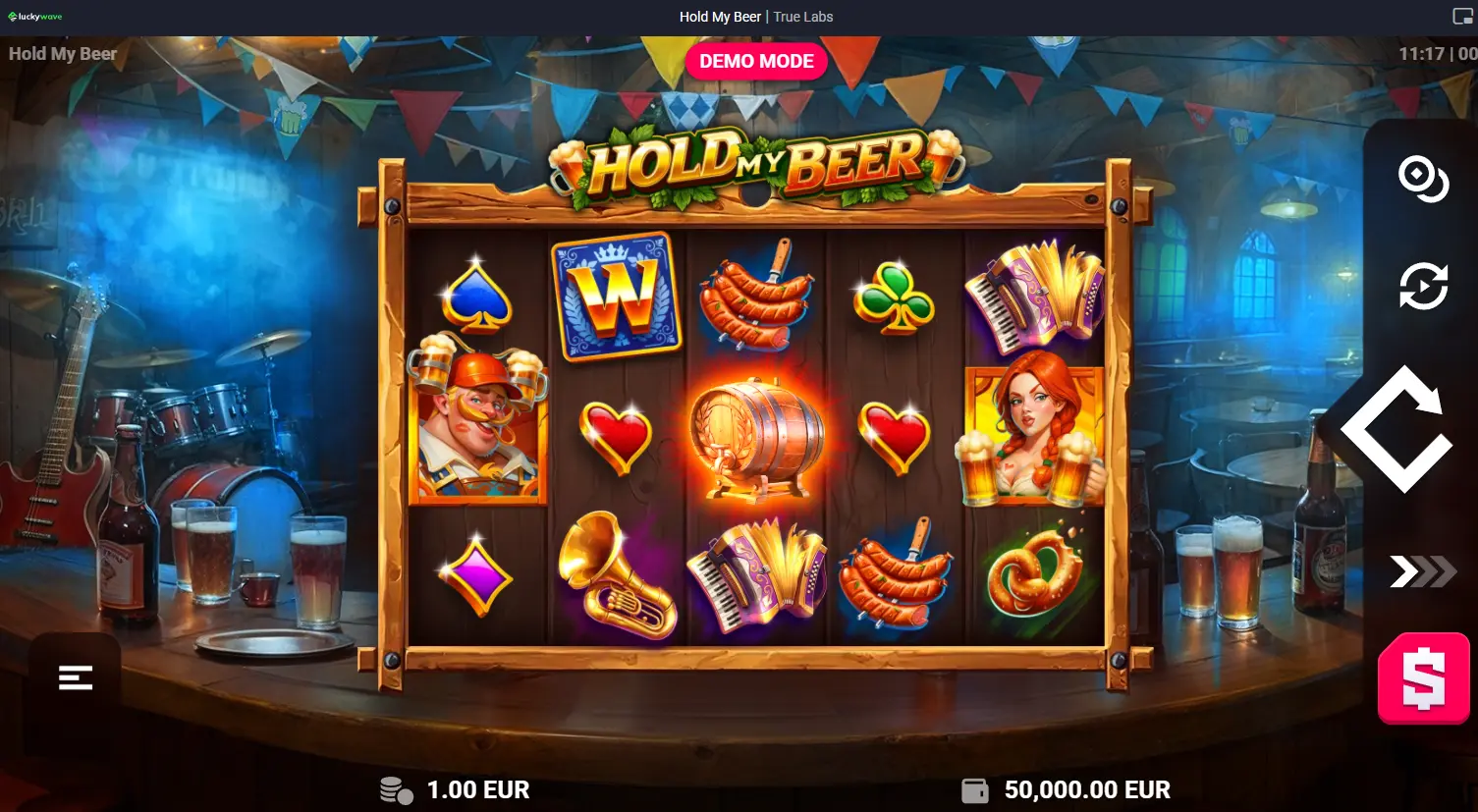 LuckyWave Games in Demo Mode