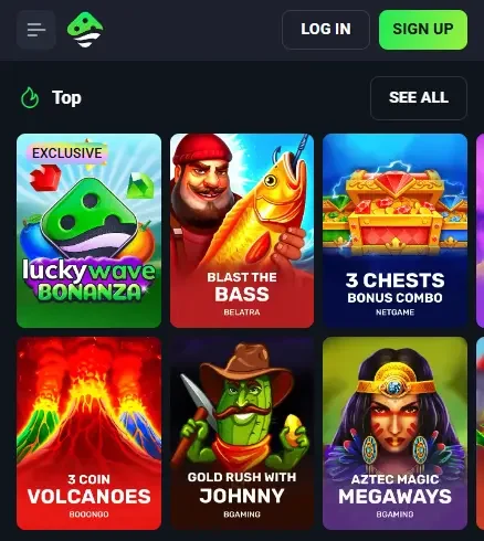 luckywave app Top Mobile Games and Providers