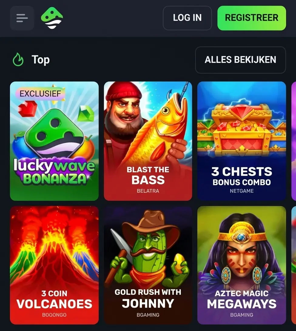 Luckywave-app: Top mobiele games en aanbieders