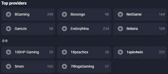 LuckyWave Game Providers