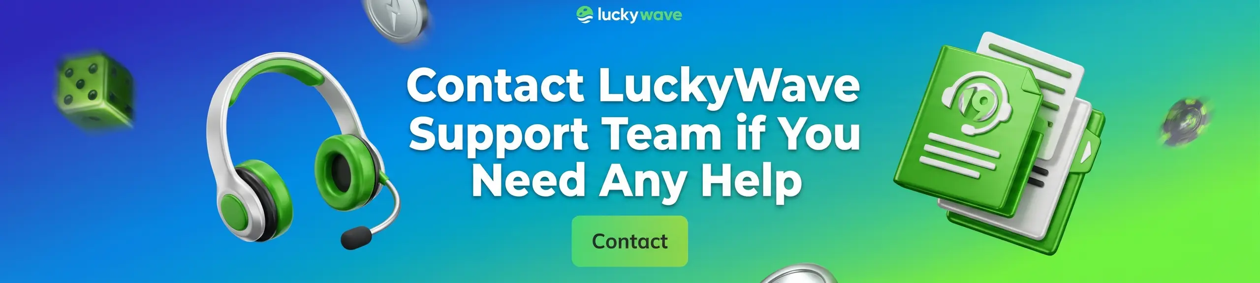 luckywave live chat and contact